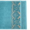 Комплект махрових рушників 3шт 40x70см, 50x90см, 70x140см Damask Преміум якості Жакардове з велюром (Смарагдовий)