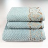 Набір махрових рушників 3шт 50x90см, 50x90см, 70x140см Damask Преміум якості Жакардове з велюром 550г/м2 (М'ятний)