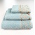 Комплект махрових рушників 3шт 40x70см, 50x90см, 70x140см Damask Преміум якості Жакардове з велюром (М'ятний)