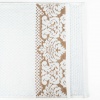 Комплект махрових рушників 3шт 40x70см, 50x90см, 70x140см Damask Преміум якості Жакардове з велюром (Білий)