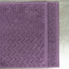 Банний махровий рушник GM Textile 70x140см Преміум якості Жакардовий з велюром 550г/м2 (Темно-Фіолетовий)