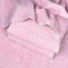 Банний махровий рушник GM Textile 70x140см Преміум якості Жакардовий з велюром 550г/м2 (Рожевий)