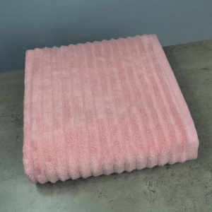 Банний махровий рушник GM Textile 70x140см Преміум якості Зеро Твіст 550г/м2 (Рожевий)