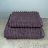 Набір махрових рушників Зеро Твіст 2шт GM Textile 50x90см, 70x140см 550г/м2 (Виноградний)