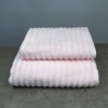 Набір махрових рушників Зеро Твіст 2шт GM Textile 50x90см, 70x140см 550г/м2 (Світло-рожевий)