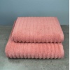 Набір махрових рушників Зеро Твіст 2шт GM Textile 50x90см, 70x140см 550г/м2 (Теракотовий)