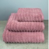 Набір махрових рушників Зеро Твіст 3шт GM Textile 40x70см, 50x90см, 70x140см 550г/м2 (Пудра)