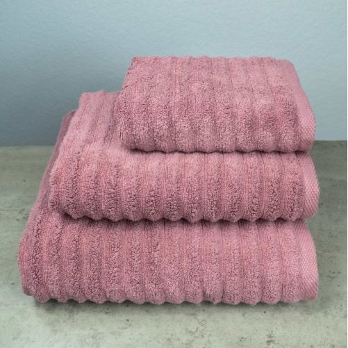 Набір махрових рушників Зеро Твіст 3шт GM Textile 40x70см, 50x90см, 70x140см 550г/м2 (Пудра)