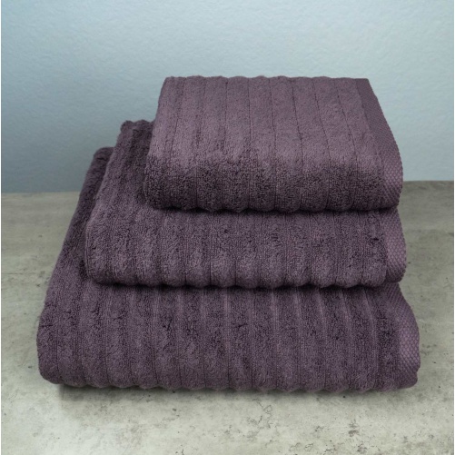 Набір махрових рушників Зеро Твіст 3шт GM Textile 40x70см, 50x90см, 70x140см 550г/м2 (Виноградний)