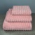 Набір махрових рушників Зеро Твіст 3шт GM Textile 40x70см, 50x90см, 70x140см 550г/м2 (Рожевий)