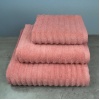 Набір махрових рушників Зеро Твіст 3шт GM Textile 40x70см, 50x90см, 70x140см 550г/м2 (Теракотовий)