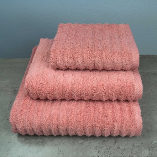 Набір махрових рушників Зеро Твіст 3шт GM Textile 40x70см, 50x90см, 70x140см 550г/м2 (Теракотовий)