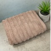 Рушник махровий для обличчя та рук GM Textile 40x70см Преміум якості Зеро Твіст 550г/м2 (Темно-Бежовий)