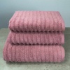 Набір махрових рушників Зеро Твіст 3шт GM Textile 50x90см, 50x90см, 70x140см 550г/м2 (Пудра)