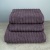 Набір махрових рушників Зеро Твіст 3шт GM Textile 50x90см, 50x90см, 70x140см 550г/м2 (Виноградний)