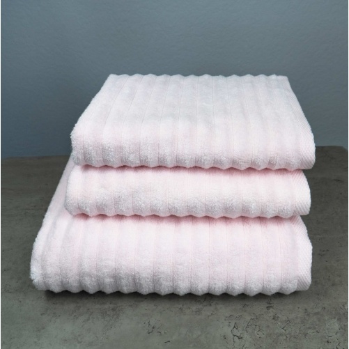 Набір махрових рушників Зеро Твіст 3шт GM Textile 50x90см, 50x90см, 70x140см 550г/м2 (Світло-рожевий)