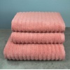 Набір махрових рушників Зеро Твіст 3шт GM Textile 50x90см, 50x90см, 70x140см 550г/м2 (Теракотовий)