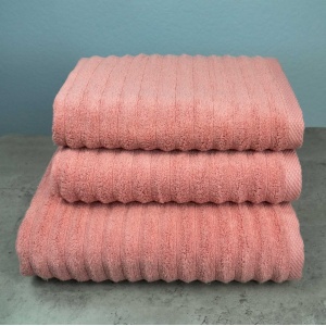 Набір махрових рушників Зеро Твіст 3шт GM Textile 50x90см, 50x90см, 70x140см 550г/м2 (Теракотовий)