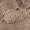 Рушник махровий GM Textile 50x90см Преміум якості Зеро Твіст 550г/м2 (Темно-Бежовий)