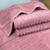Банное махровое полотенце GM Textile 70x140см Премиум качества Зеро Твист 550г/м2 (Пудра)