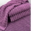 Набір махрових рушників Зеро Твіст 2шт GM Textile 50x90см, 70x140см 550г/м2 (Темно-Бузковий)