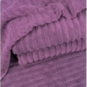 Полотенце махровое для лица и рук GM Textile 40x70см Премиум качества Зеро Твист 550г/м2 (Темно-Сиреневый)