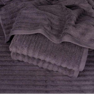 Рушник махровий для обличчя та рук GM Textile 40x70см Преміум якості Зеро Твіст 550г/м2 (Виноградний)