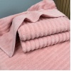Банное махровое полотенце GM Textile 70x140см Премиум качества Зеро Твист 550г/м2 (Розовый)