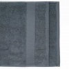 Махровий рушник 50x90см Преміум якості Зеро Твіст Бордюр 550г/м2 (Сірий)