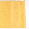 Махровий рушник 50x90см Преміум якості Зеро Твіст Бордюр 550г/м2 (Жовтий)