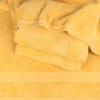 Махровий рушник 50x90см Преміум якості Зеро Твіст Бордюр 550г/м2 (Жовтий)
