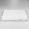 Махровий рушник жакардовий для ніг GM Textile 50х70см 600г/м2 (Білий)