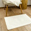 Махровий рушник жакардовий для ніг GM Textile 50х70см 600г/м2 (Ванільний)