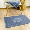 Махровий рушник жакардовий для ніг GM Textile 50х70см 600г/м2 (Синій)