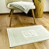 Махровое полотенце жаккардовое для ног GM Textile 50х70см 600г/м2 (Светло-серый)