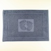 Махровий рушник жакардовий для ніг GM Textile 50х70см 600г/м2 (Денім)