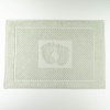 Махровое полотенце жаккардовое для ног GM Textile 50х70см 600г/м2 (Светло-серый)