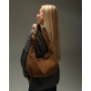Жіноча сумка-хобо з натуральної замші SW140-4 (Капучино)