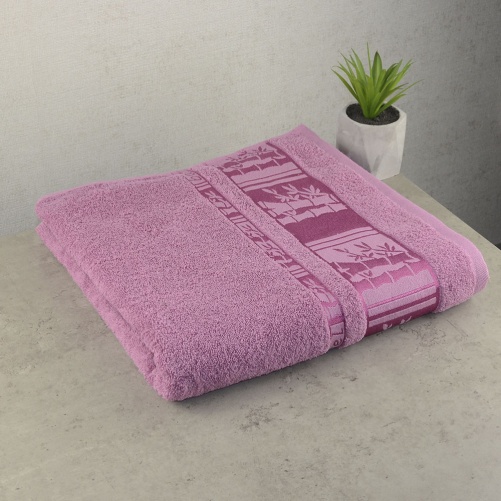 Рушник для сауни жіночий GM Textile 70х140см BambooN 450г/м2 (Пудровий)