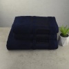 Набір махрових рушників 3шт GM Textile 50х90см, 50х90см, 70х140см BambooN 450г / м2 (Темно-синій)