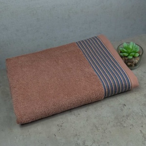 Махровий рушник для обличчя та рук GM Textile 50х90см Берлін 450г/м2 (Кремовий)