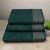 Комплект махрових рушників 3шт GM Textile 50х90см, 50х90см, 70х140см Берлін 450г/м2 (Зелений)