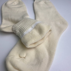 Теплі шкарпетки чоловічі махрові зимові Термо GM Textile Високі 41-46 Молочний