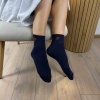 Теплі шкарпетки жіночі класичні однотонні Квітка GM Textile Високі 36-41 Темно-Синій