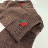 Теплі шкарпетки жіночі класичні однотонні Квітка GM Textile Високі 36-41 Коричневий