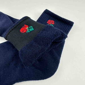 Теплі шкарпетки жіночі класичні однотонні Квітка GM Textile Високі 36-41 Темно-Синій