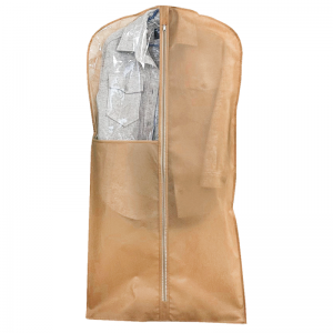 Чохол для верхнього одягу з прозорою ПВХ вставкою 120х60 см HCh-120-beige (Бежевий)