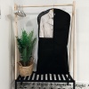 Чохол для верхнього одягу з прозорою ПВХ вставкою 120х60 см HCh-120-black (Чорний)