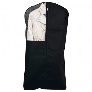Чохол для верхнього одягу з прозорою ПВХ вставкою 120х60 см HCh-120-black (Чорний)