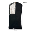 Чохол для верхнього одягу з прозорою ПВХ вставкою 120х60 см HCh-120-black (Чорний)